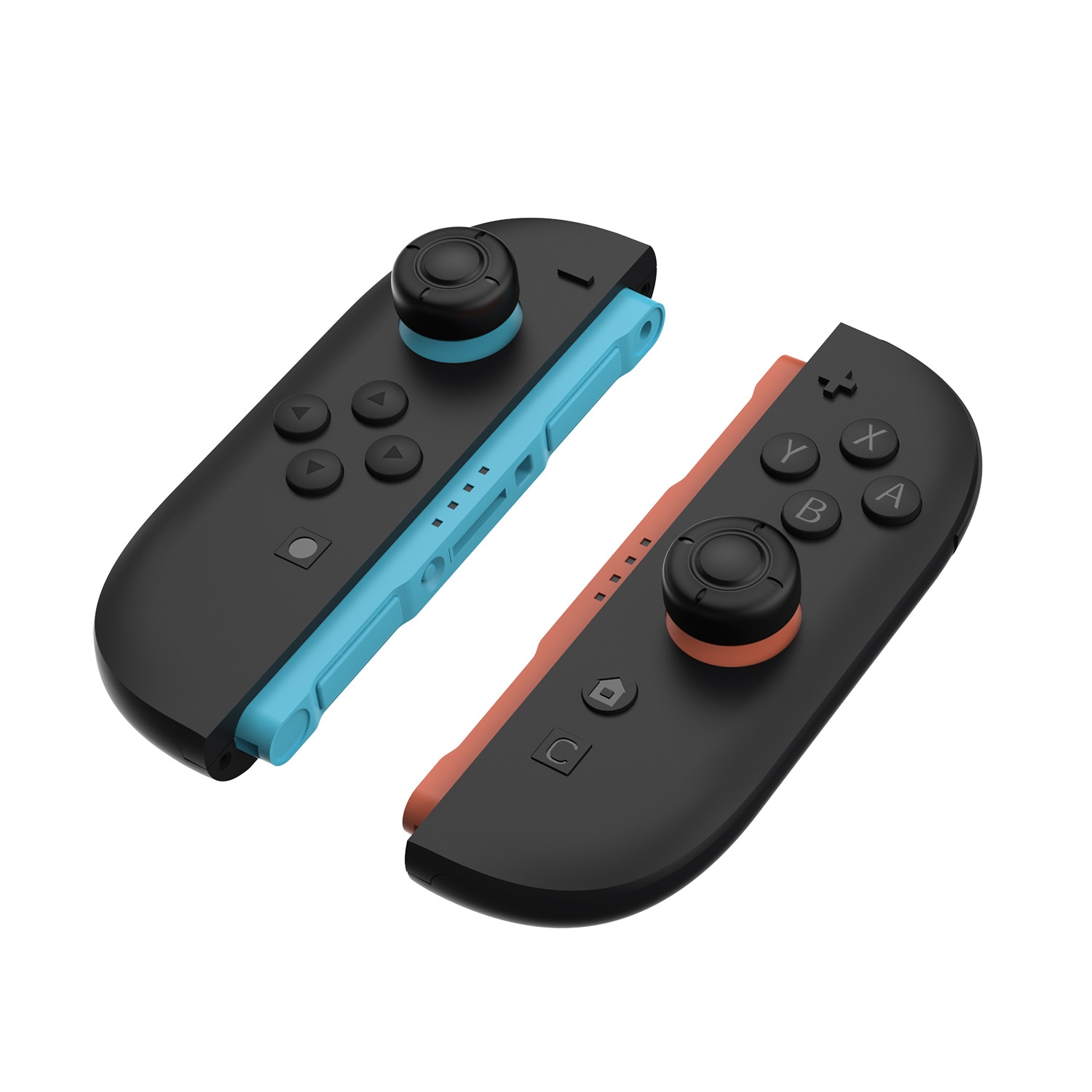 Nintendo Switch 2 6-pack Joystick-knappbeskyttere i silikon, Svart