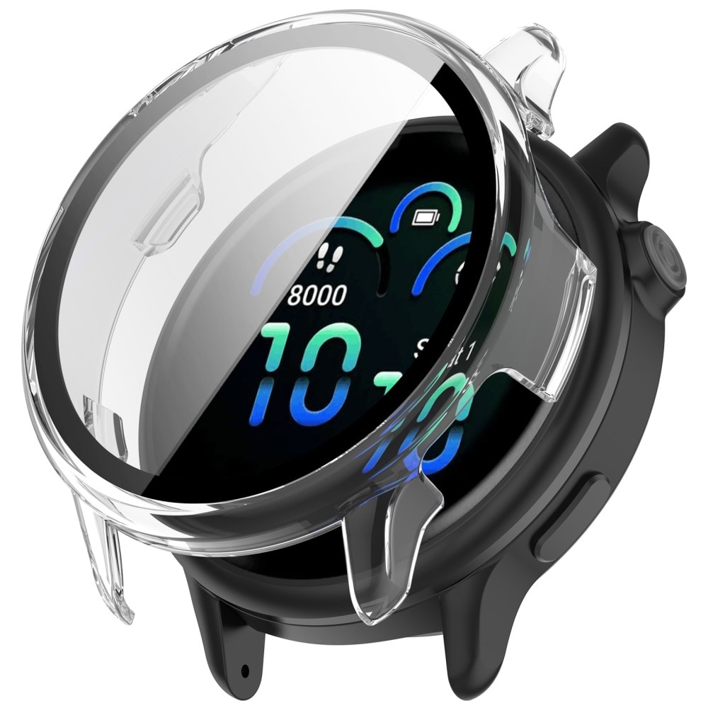 Garmin Vivoactive 6 Heldekkende deksel med skjermbeskytter, Gjennomsiktig