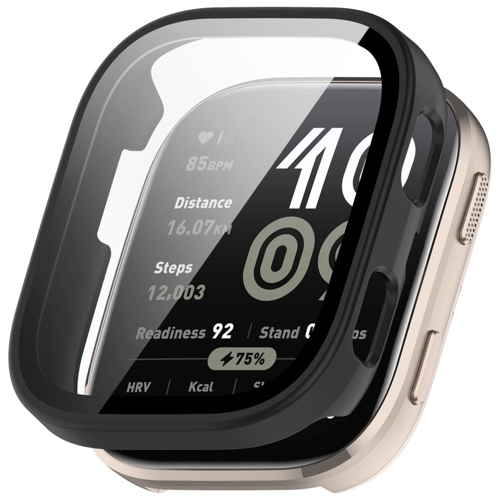 Amazfit Bip 6 Heldekkende deksel med skjermbeskytter, Svart