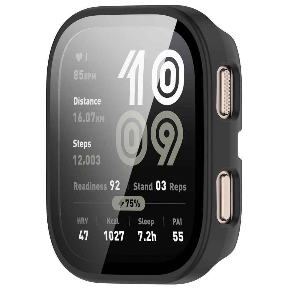 Amazfit Bip 6 Heldekkende deksel med skjermbeskytter, Svart