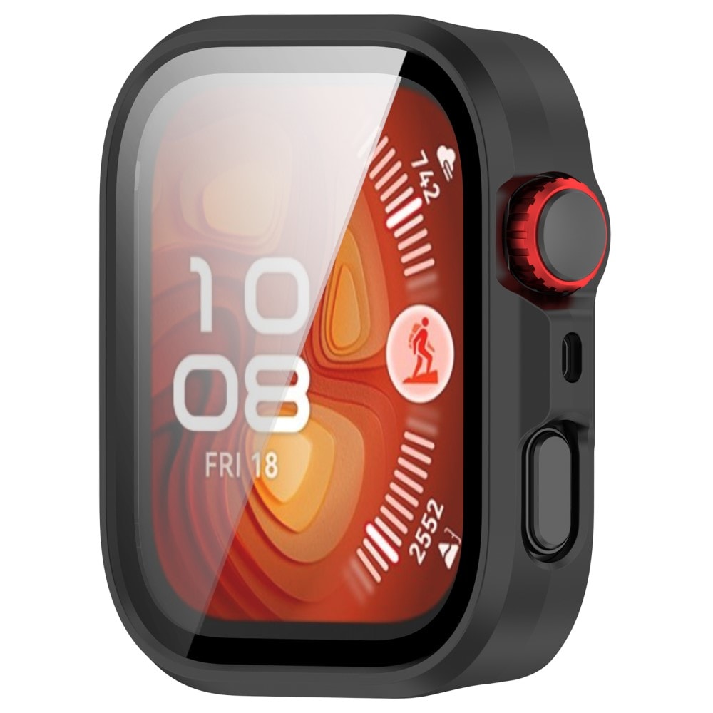 Huawei Watch Fit 4 Pro Heldekkende deksel med skjermbeskytter, Svart