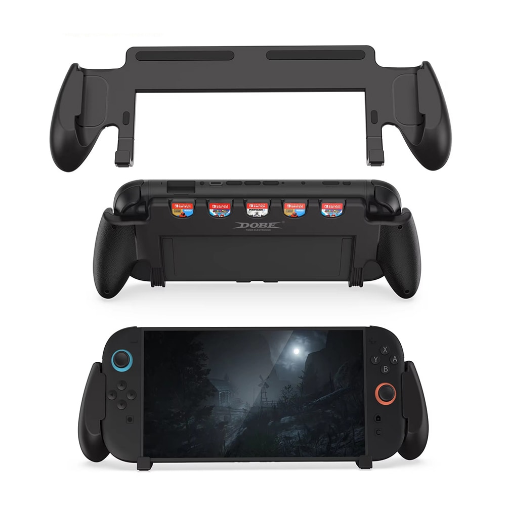 Nintendo Switch 2 Håndgrep med spillkortoppbevaring, Svart