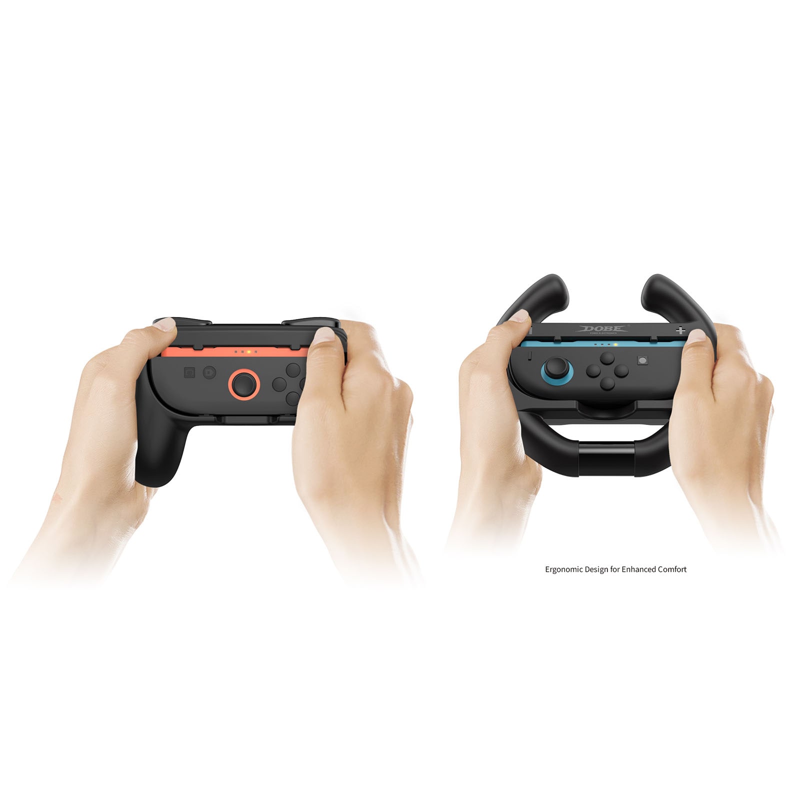 Nintendo Switch 2 Joy-Con håndkontroller og ratt, Svart