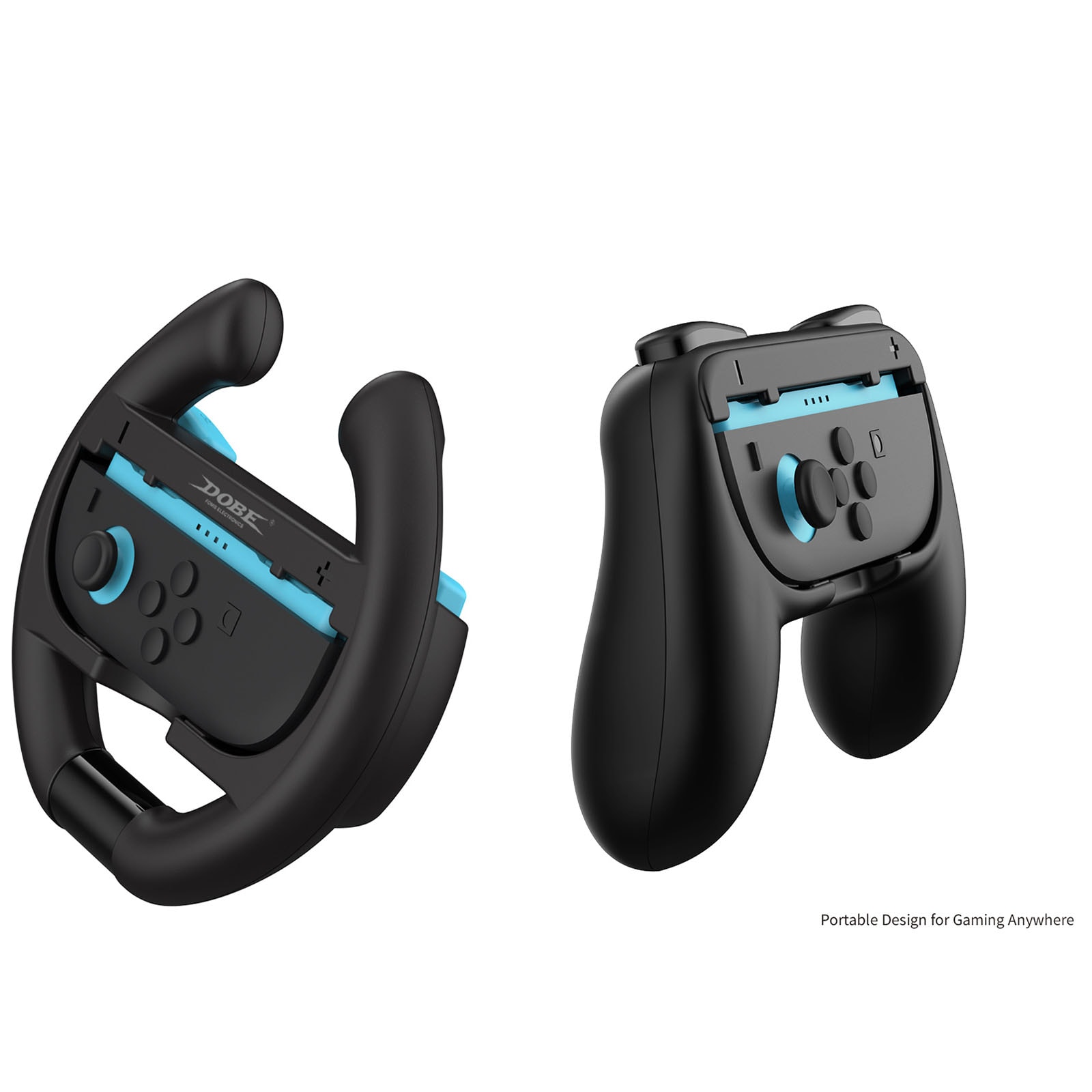 Nintendo Switch 2 Joy-Con håndkontroller og ratt, Svart