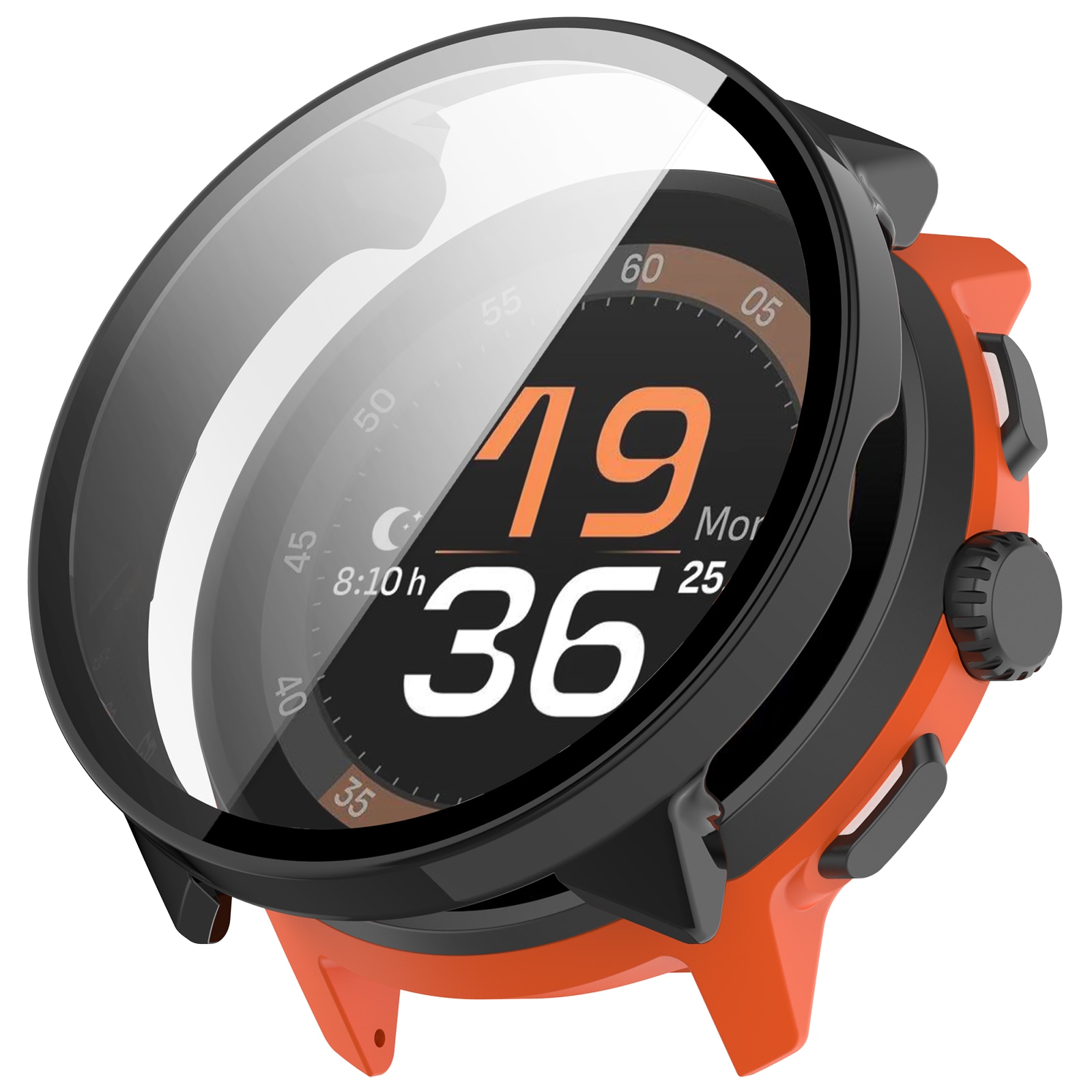 Suunto Run Heldekkende deksel med skjermbeskytter, Svart