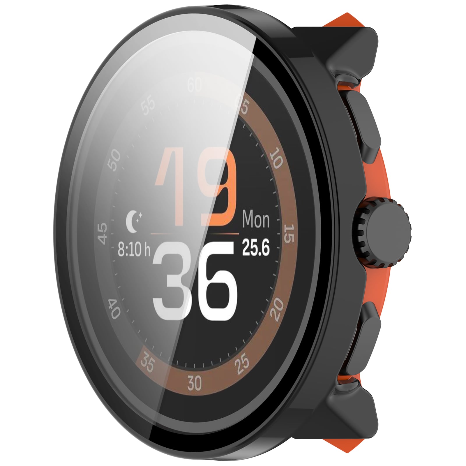 Suunto Run Heldekkende deksel med skjermbeskytter, Svart