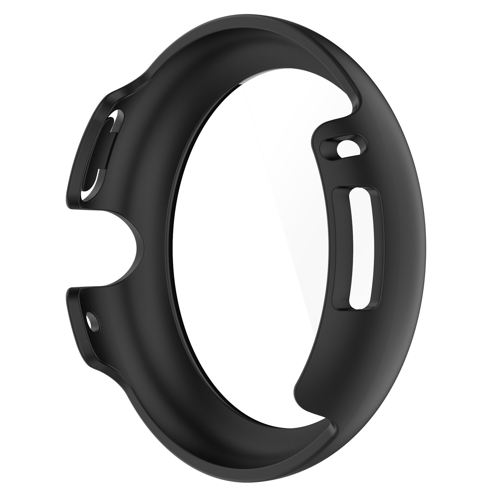 Google Pixel Watch 4 41mm Heldekkende deksel med skjermbeskytter, Svart