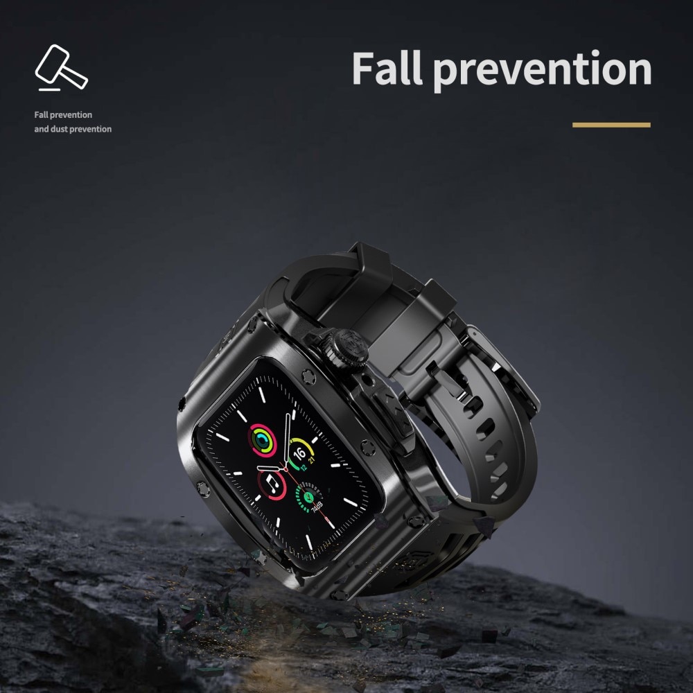 Apple Watch Series 9 45mm High Brushed Metal Deksel+Reim, Black