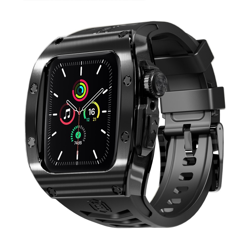 Apple Watch Series 9 45mm High Brushed Metal Deksel+Reim, Black