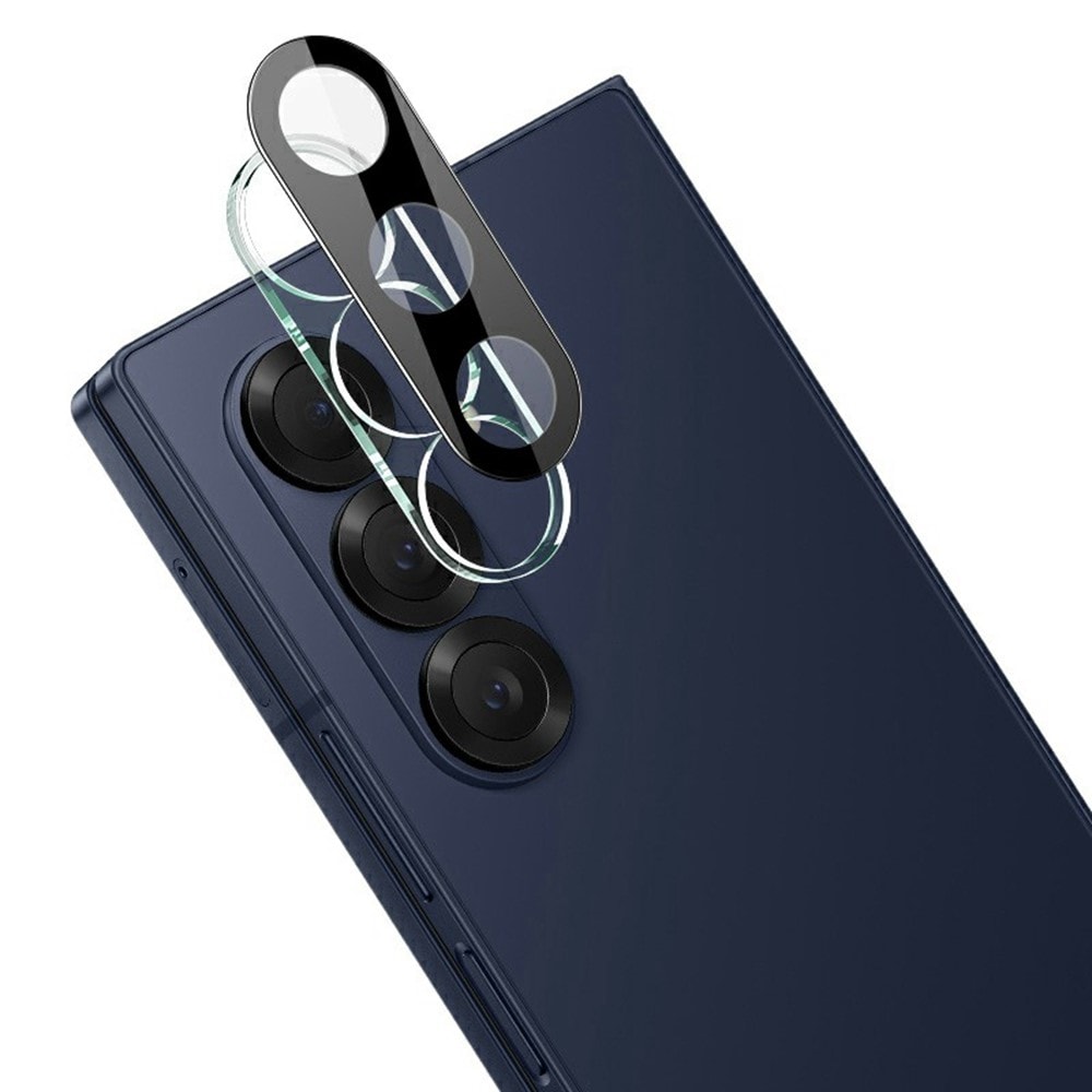 Samsung Galaxy Z Fold 7 Kameralinsebeskyttelse i glass, Svart