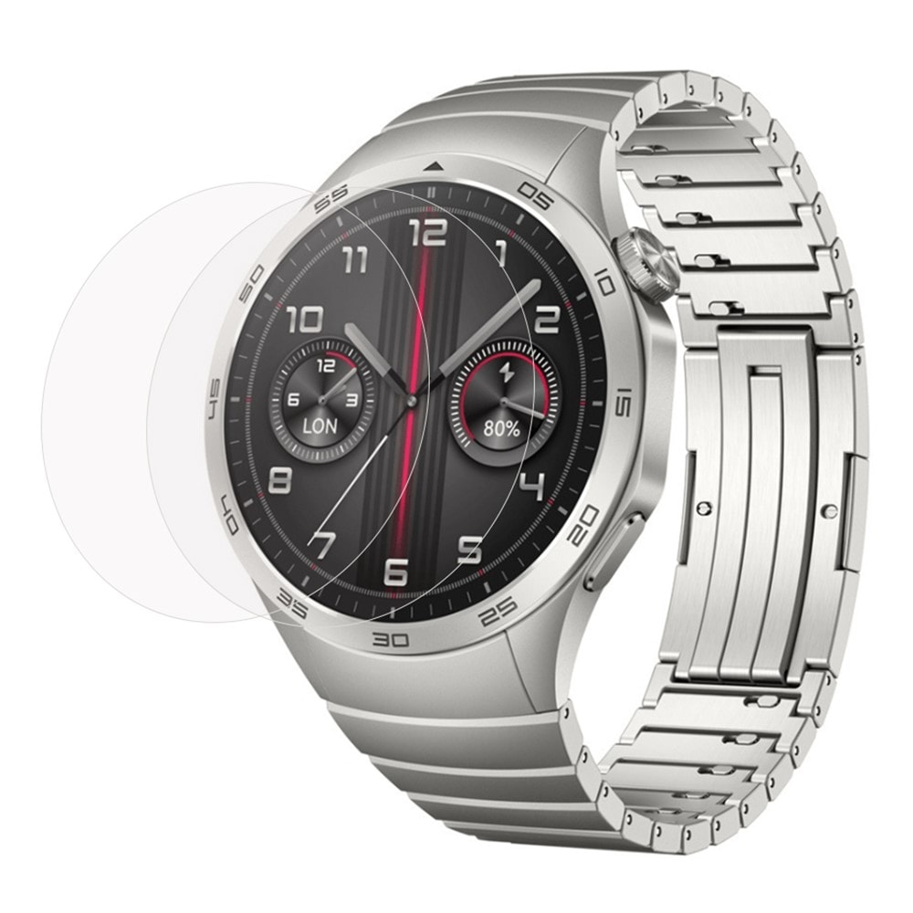 Huawei Watch GT 4 46mm 2-pak skjermbeskytter i herdet glass