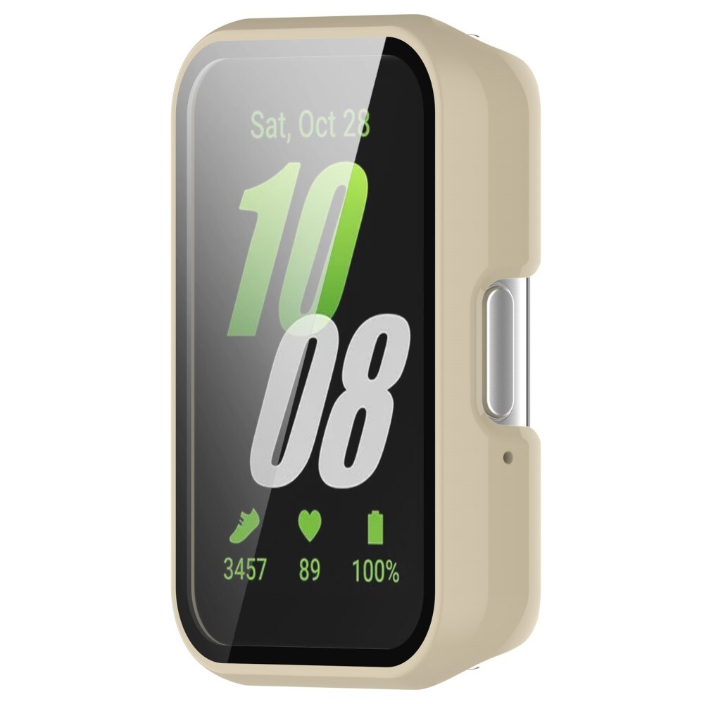 Samsung Galaxy Fit 3 Heldekkende deksel med skjermbeskytter, Beige