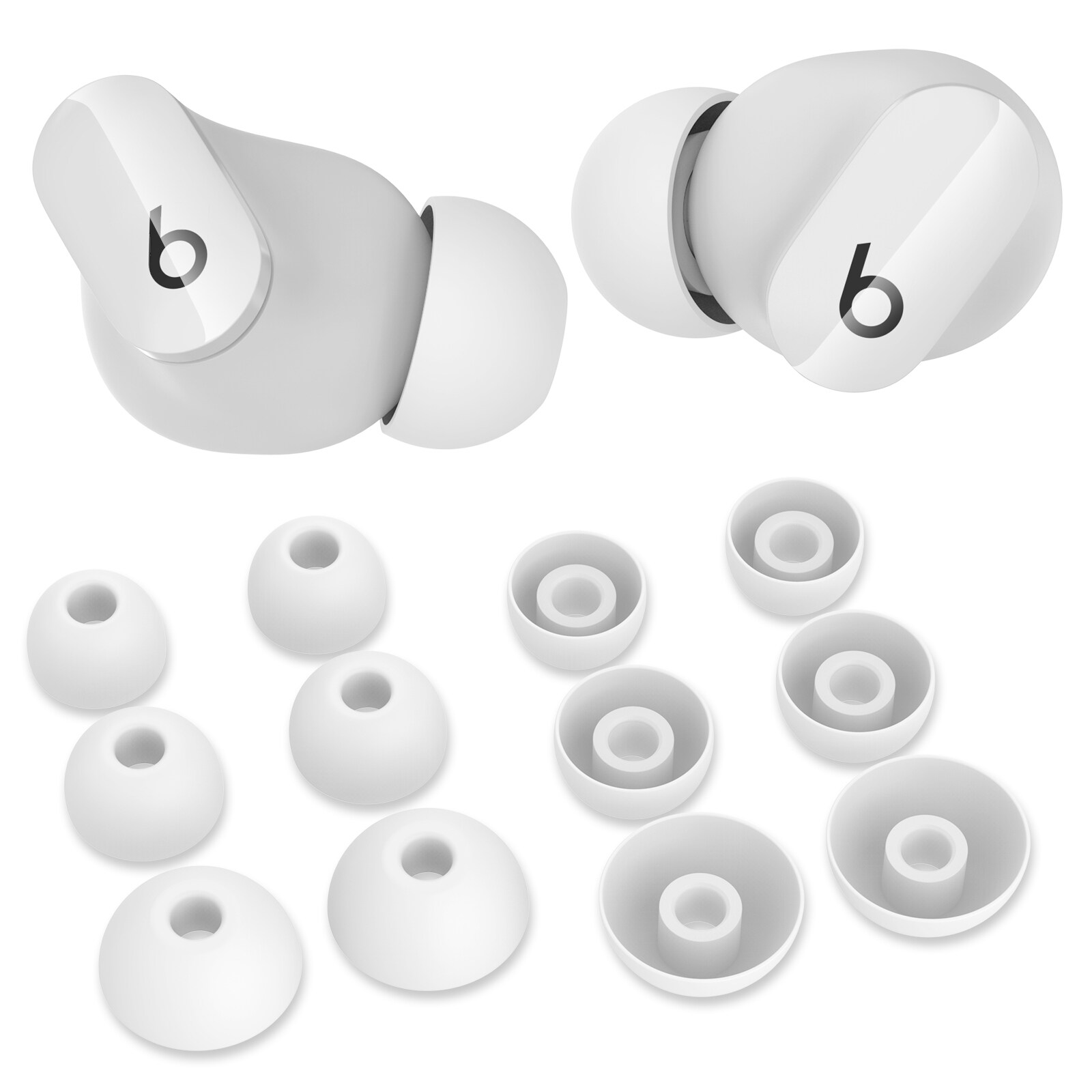 Beats Studio Buds 3-pack Silikon Ear Tips, Hvit