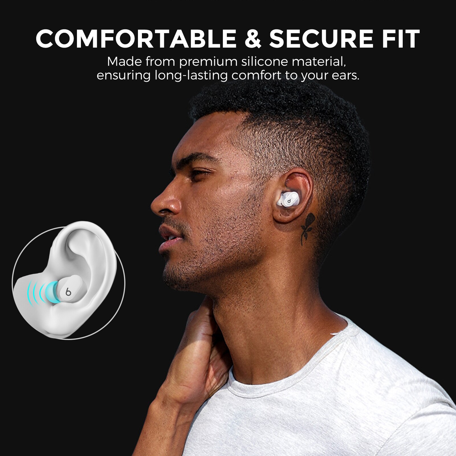 Beats Studio Buds 3-pack Silikon Ear Tips, Hvit