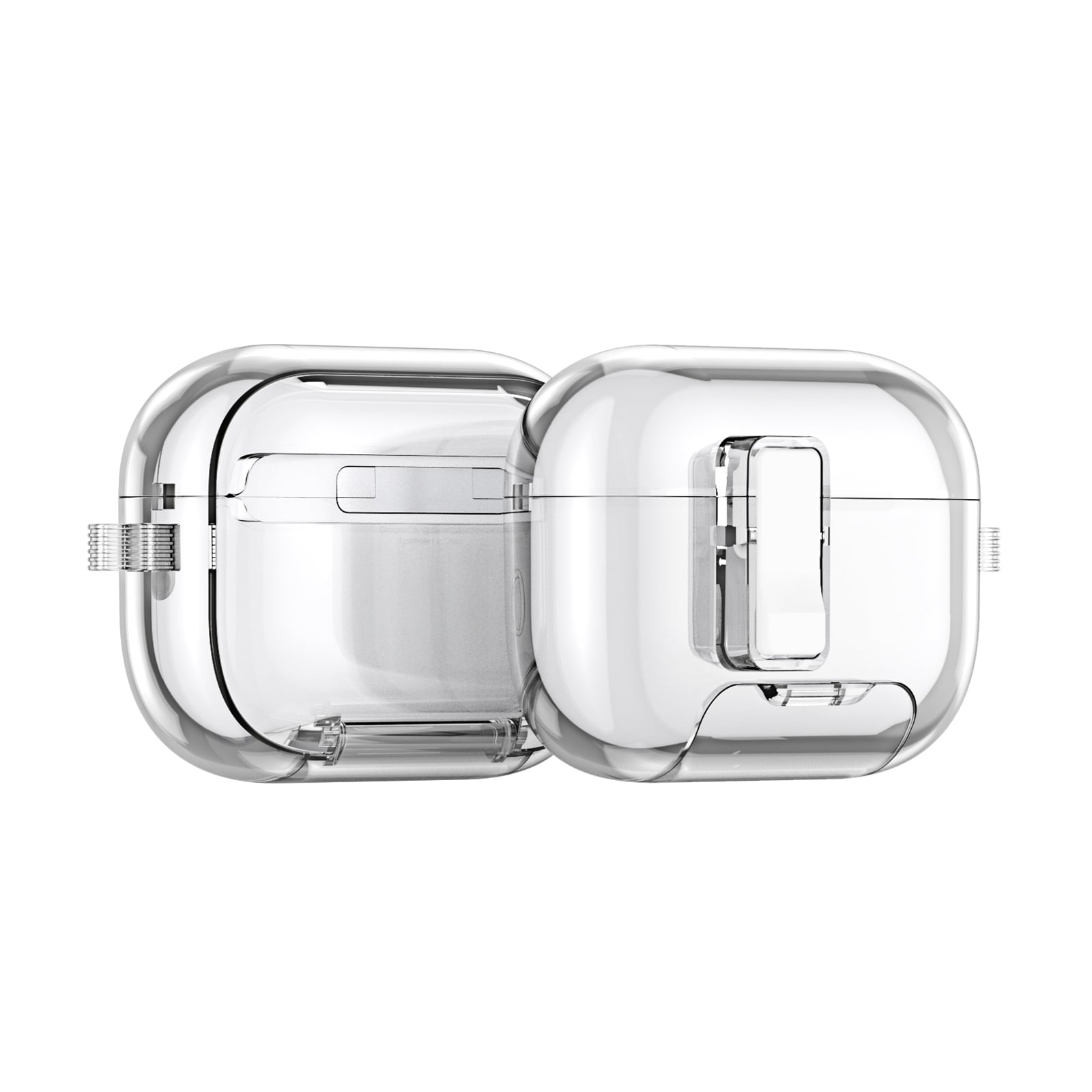 Apple AirPods Pro 3 Deksel med karabinkrok og stativfunksjon, Gjennomsiktig