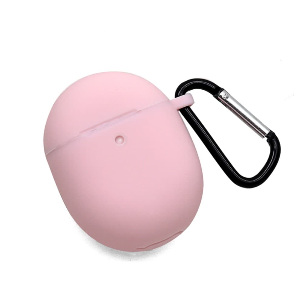 Google Pixel Buds Pro Silikondeksel med karabinkrok, Rosa