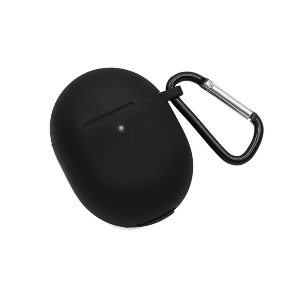 Google Pixel Buds Pro Silikondeksel med karabinkrok, Svart