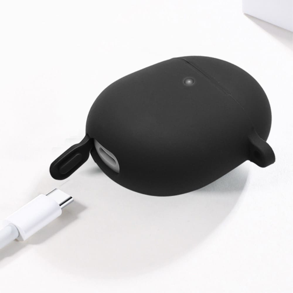Google Pixel Buds Pro Silikondeksel med karabinkrok, Svart