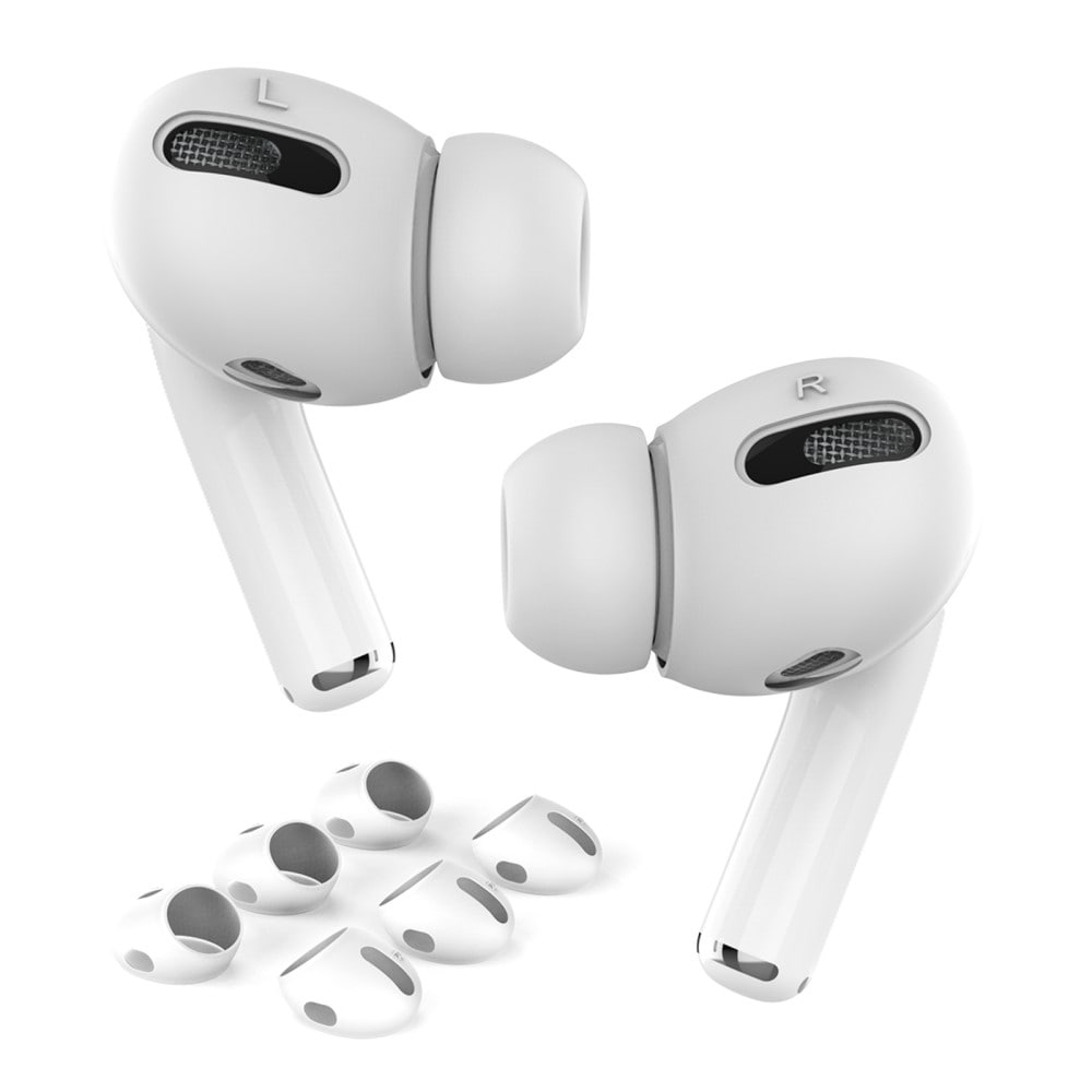 Apple AirPods Pro 3-pack øreputer i silikon, Hvit