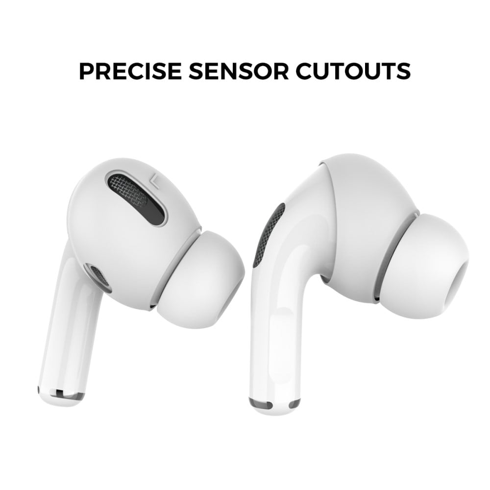 Apple AirPods Pro 3-pack øreputer i silikon, Hvit