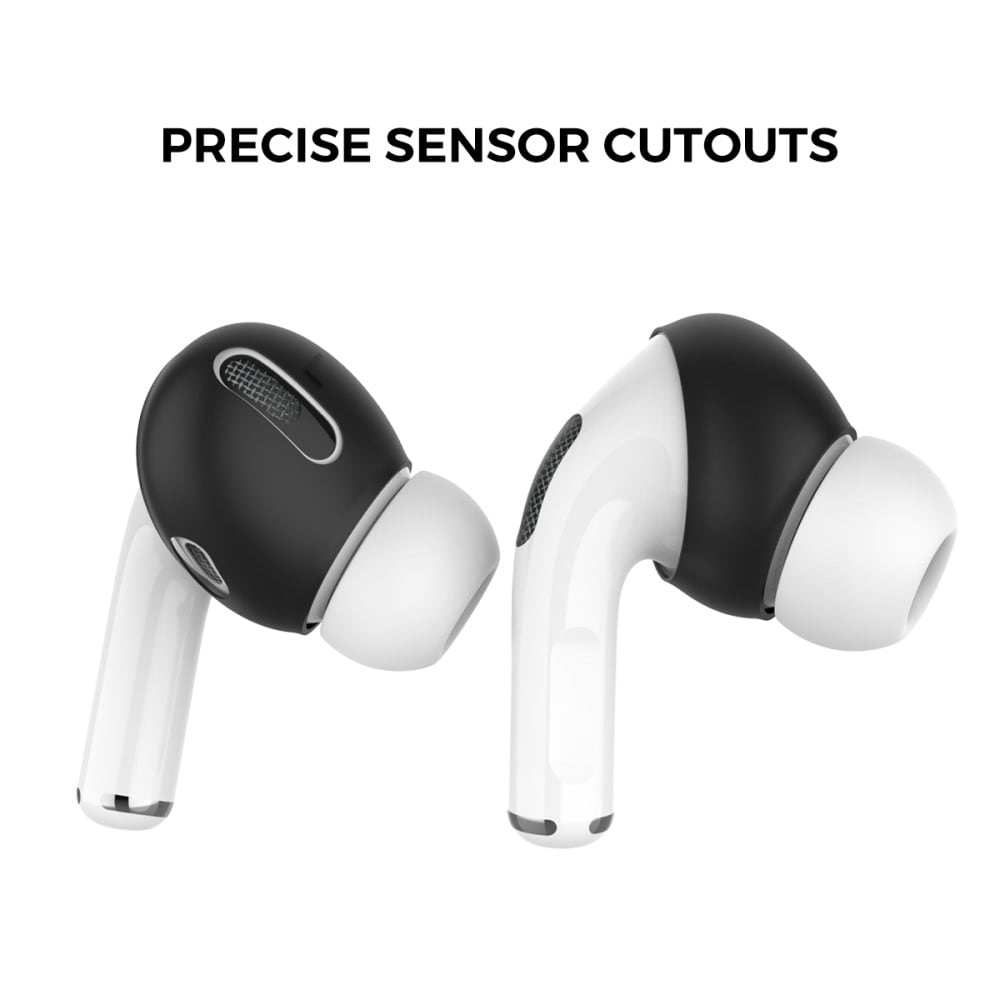 Apple AirPods Pro 3-pack øreputer i silikon, Svart