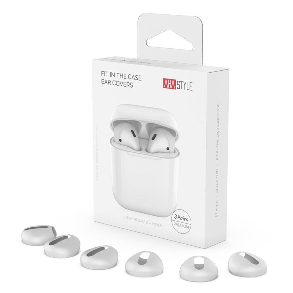 Apple AirPods 3-pack øreputer i silikon, Hvit