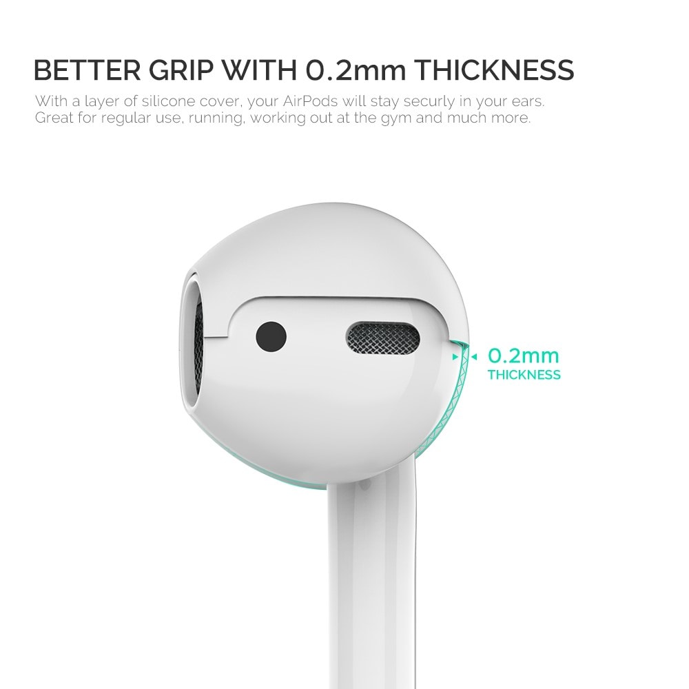 Apple AirPods 3-pack øreputer i silikon, Hvit