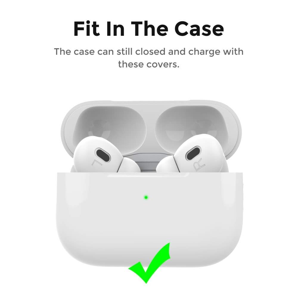 Apple AirPods Pro 2 3-pack øreputer i silikon, Hvit