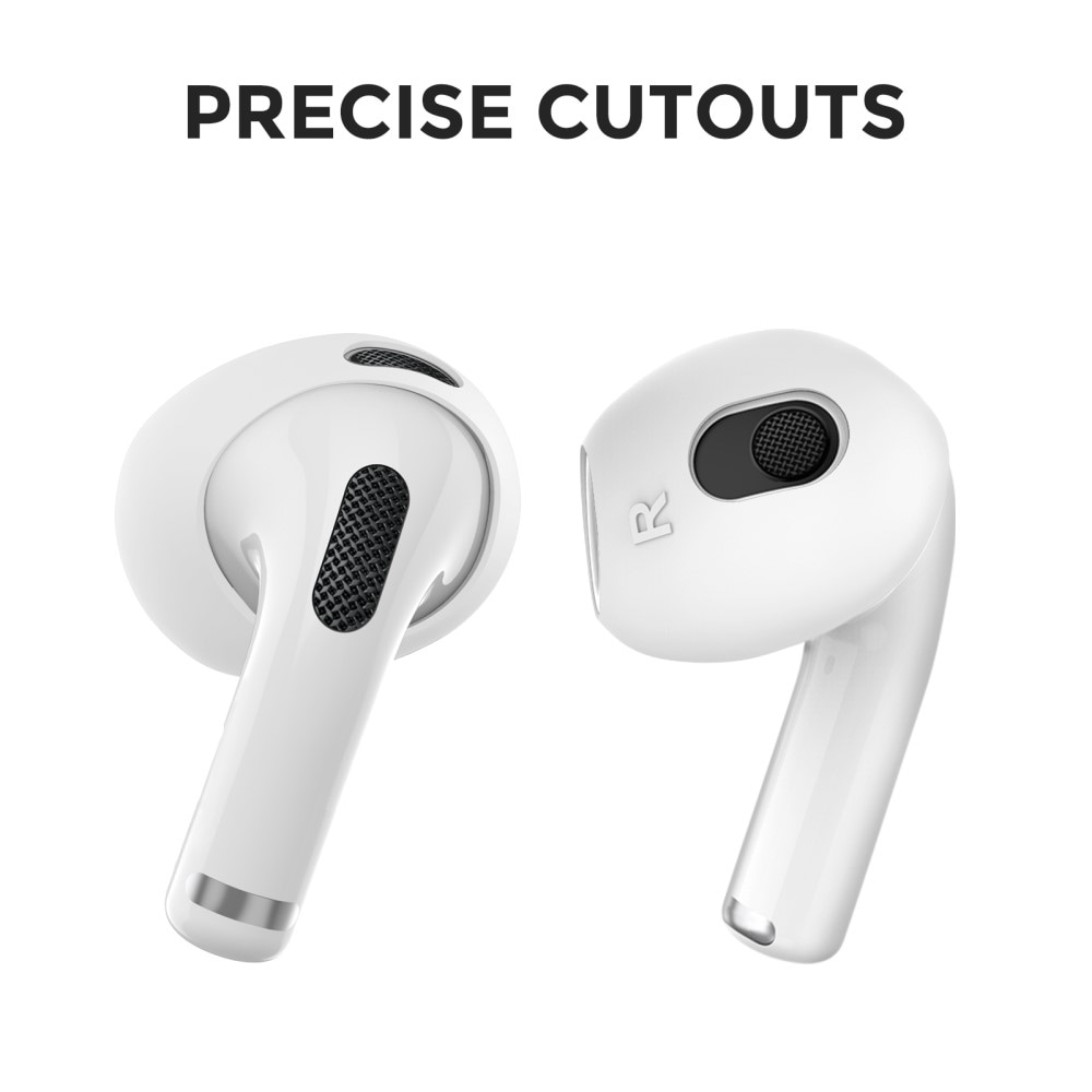 Apple AirPods 3 øreputer i silikon, Hvit