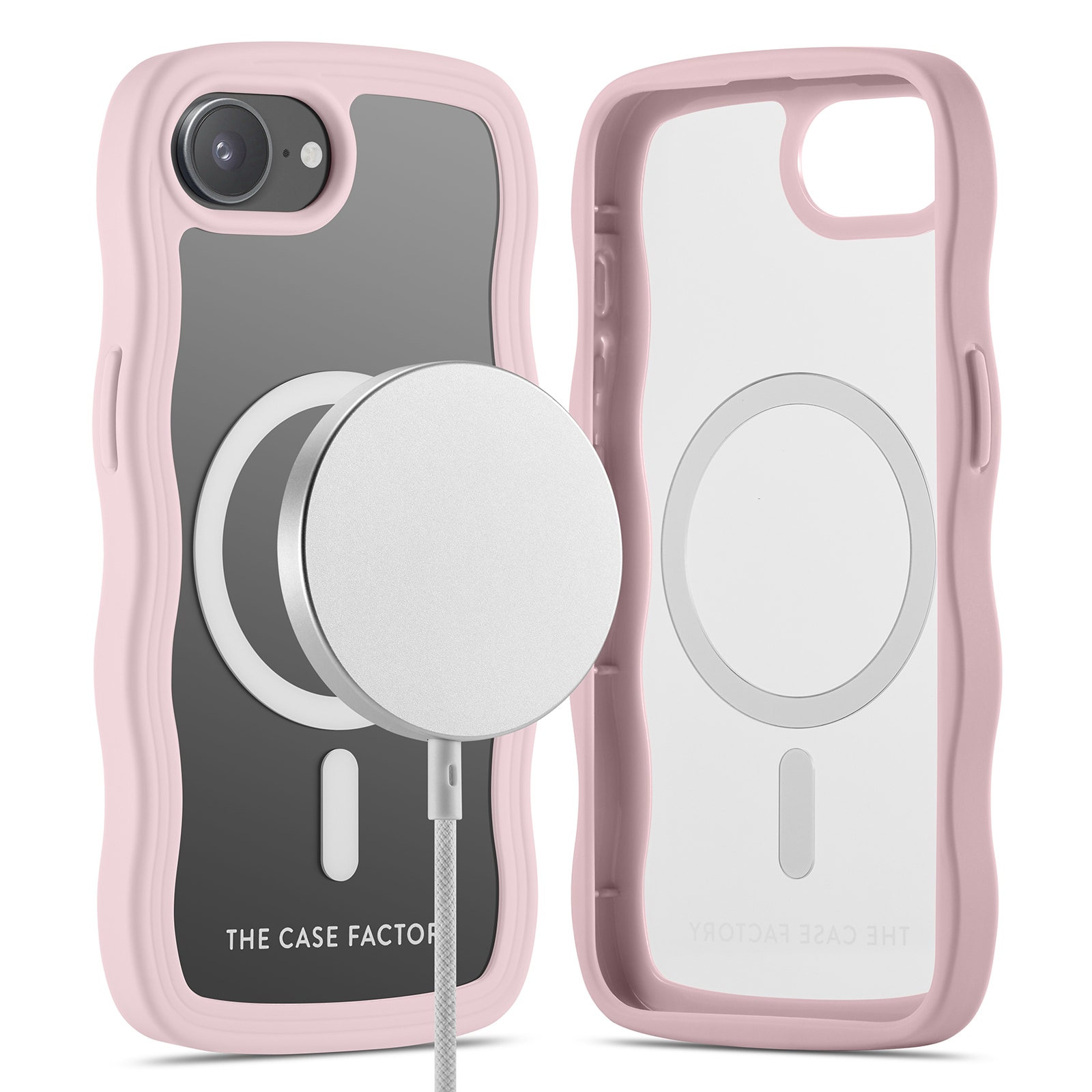 iPhone 16e The Wave Magnetic Case, Rosa