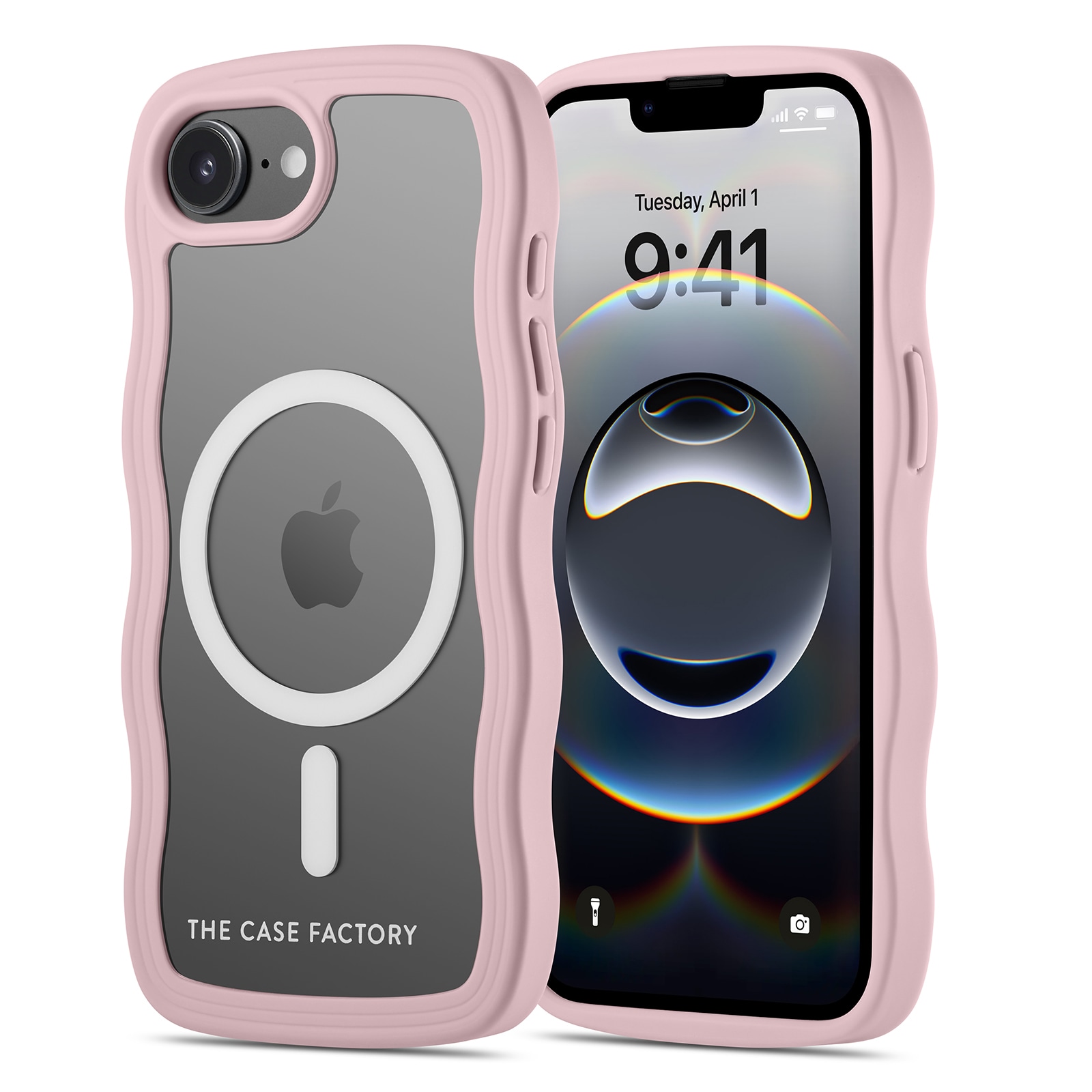 iPhone 16e The Wave Magnetic Case, Rosa