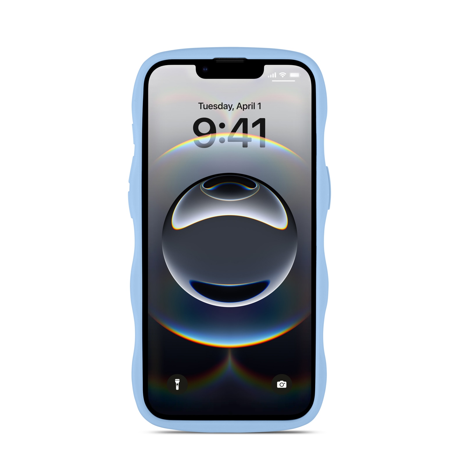 iPhone 16e The Wave Magnetic Case, Blå