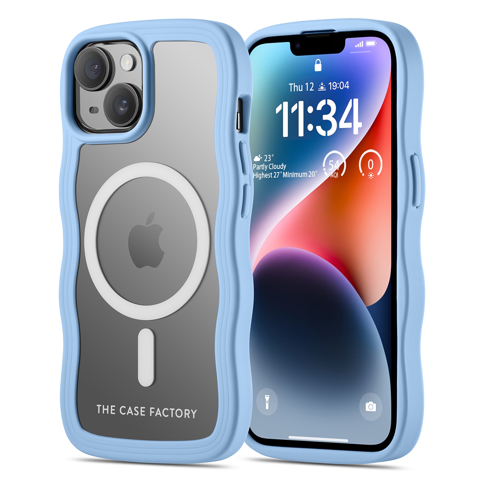 iPhone 14 The Wave Magnetic Case, Blå