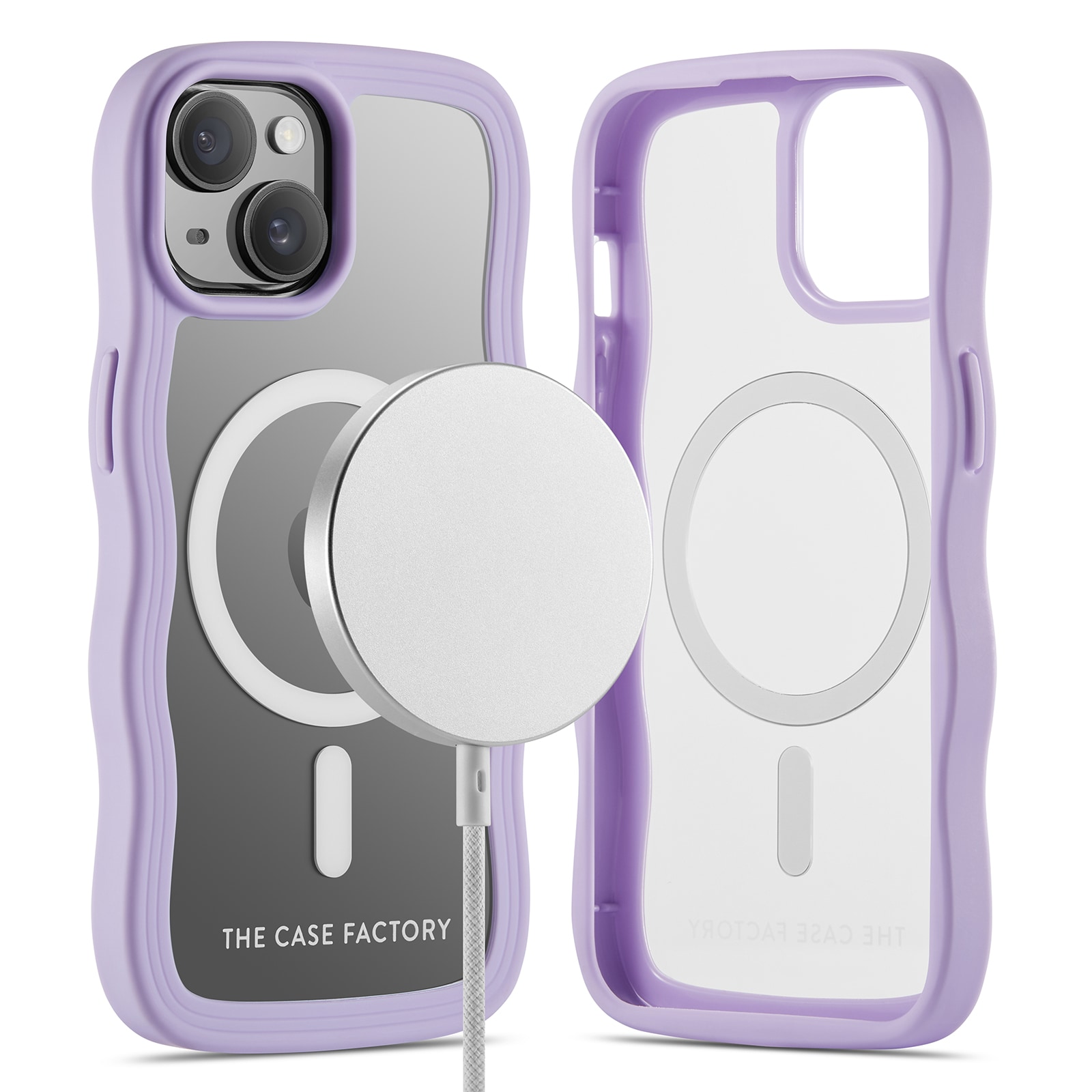 iPhone 14 The Wave Magnetic Case, Lilla