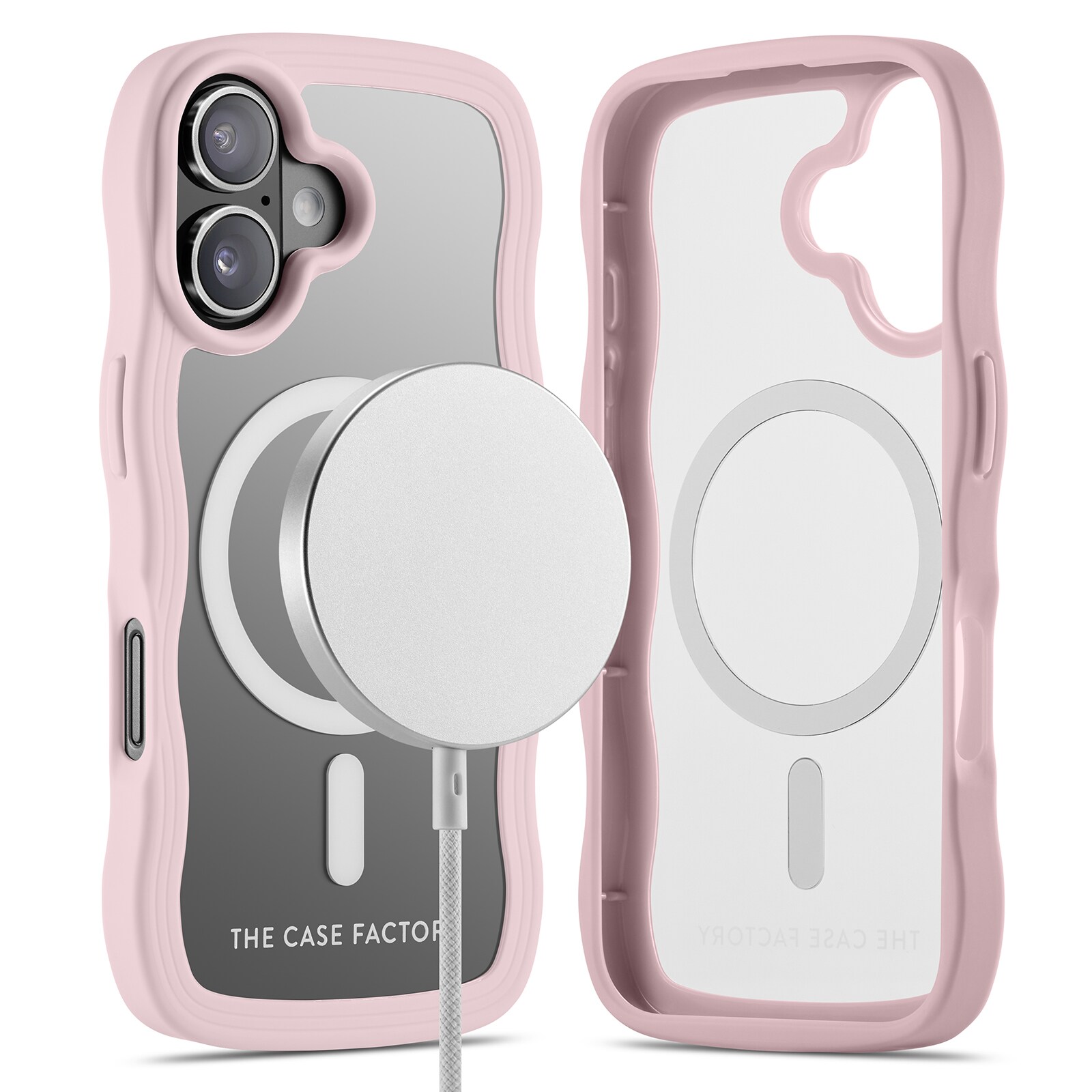 iPhone 16 The Wave Magnetic Case, Rosa