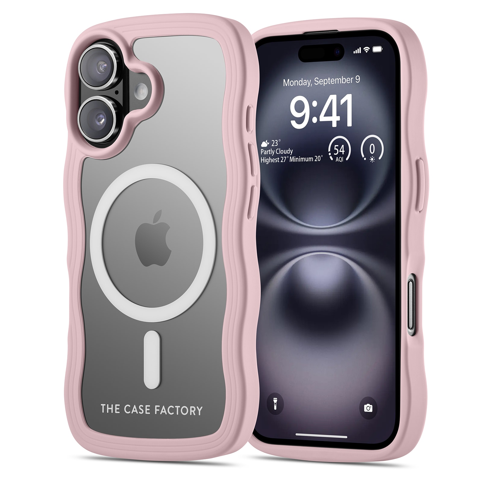 iPhone 16 The Wave Magnetic Case, Rosa