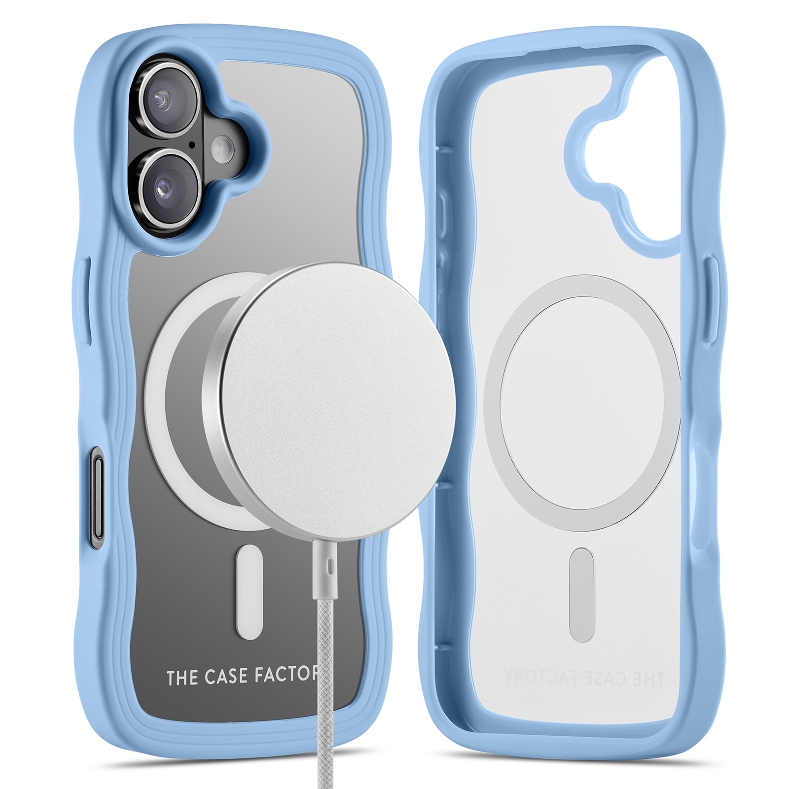 iPhone 16 The Wave Magnetic Case, Blå