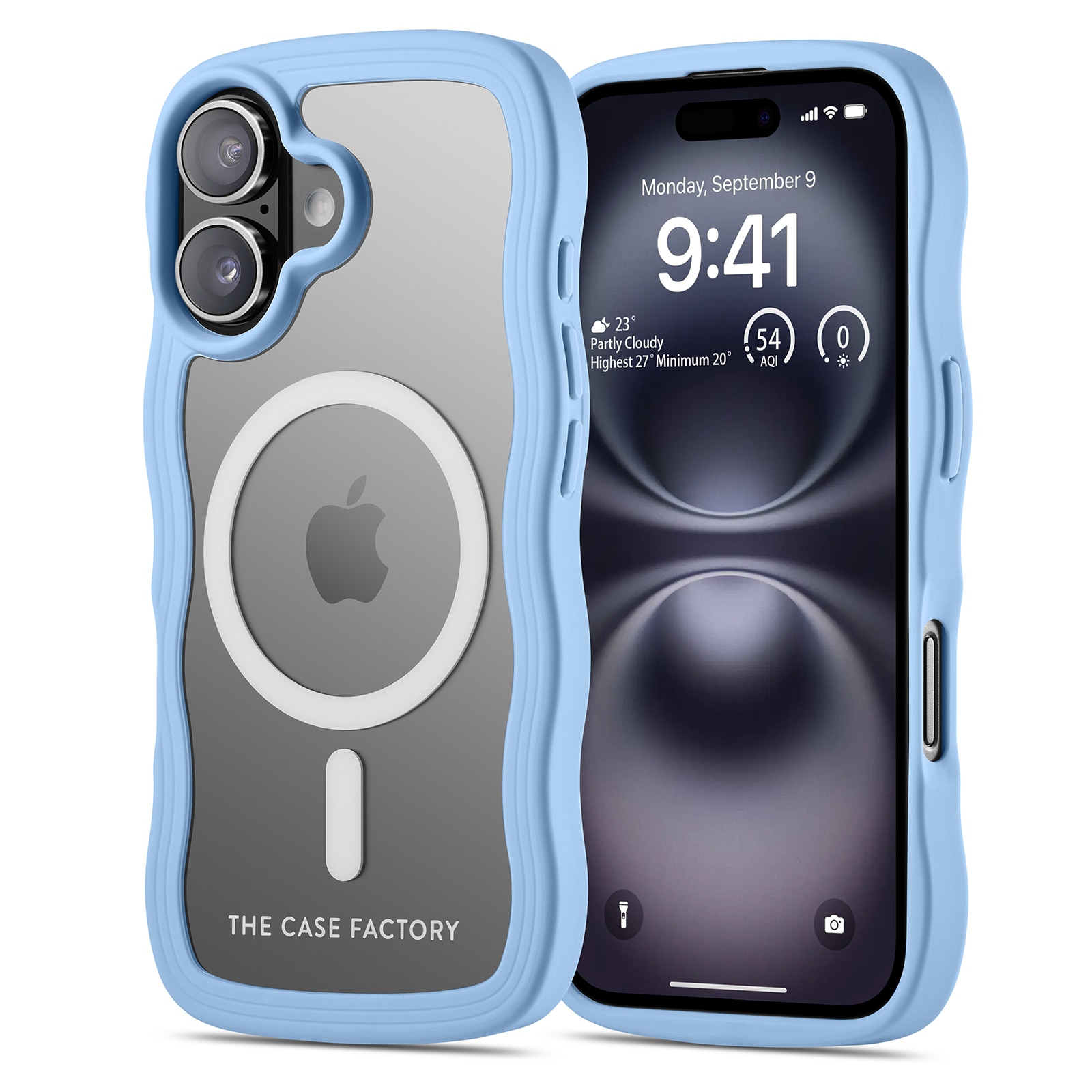 iPhone 16 The Wave Magnetic Case, Blå