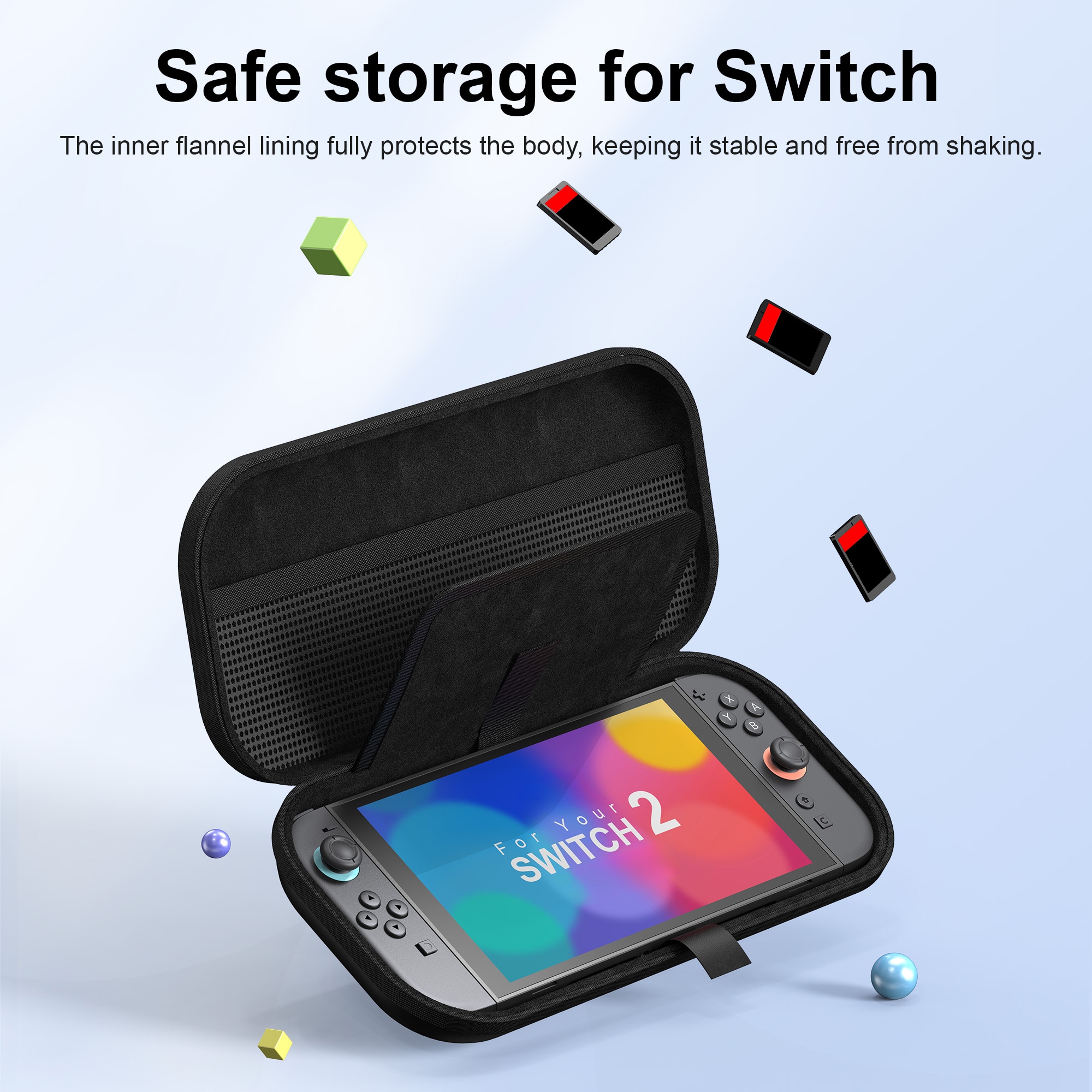 Nintendo Switch 2 Kompakt Oppbevaringsveske, Svart