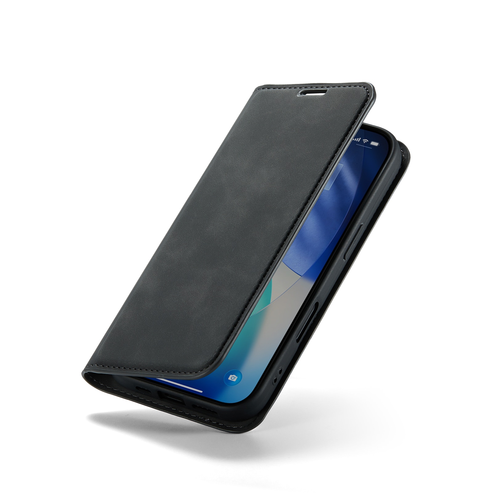 iPhone 17 Slankt etui med kortlomme, Svart
