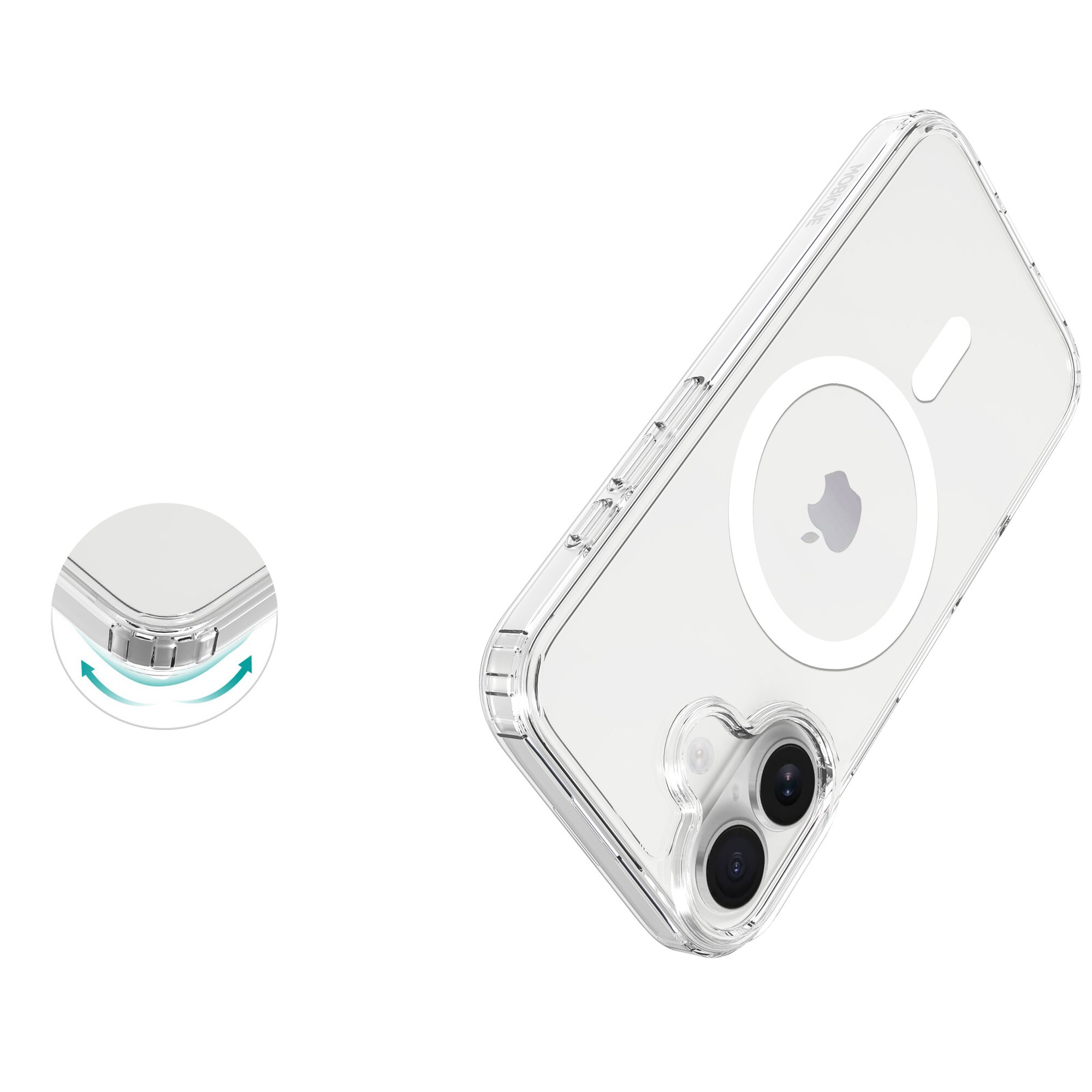 iPhone 17 MagSafe Hybrid-deksel, Gjennomsiktig