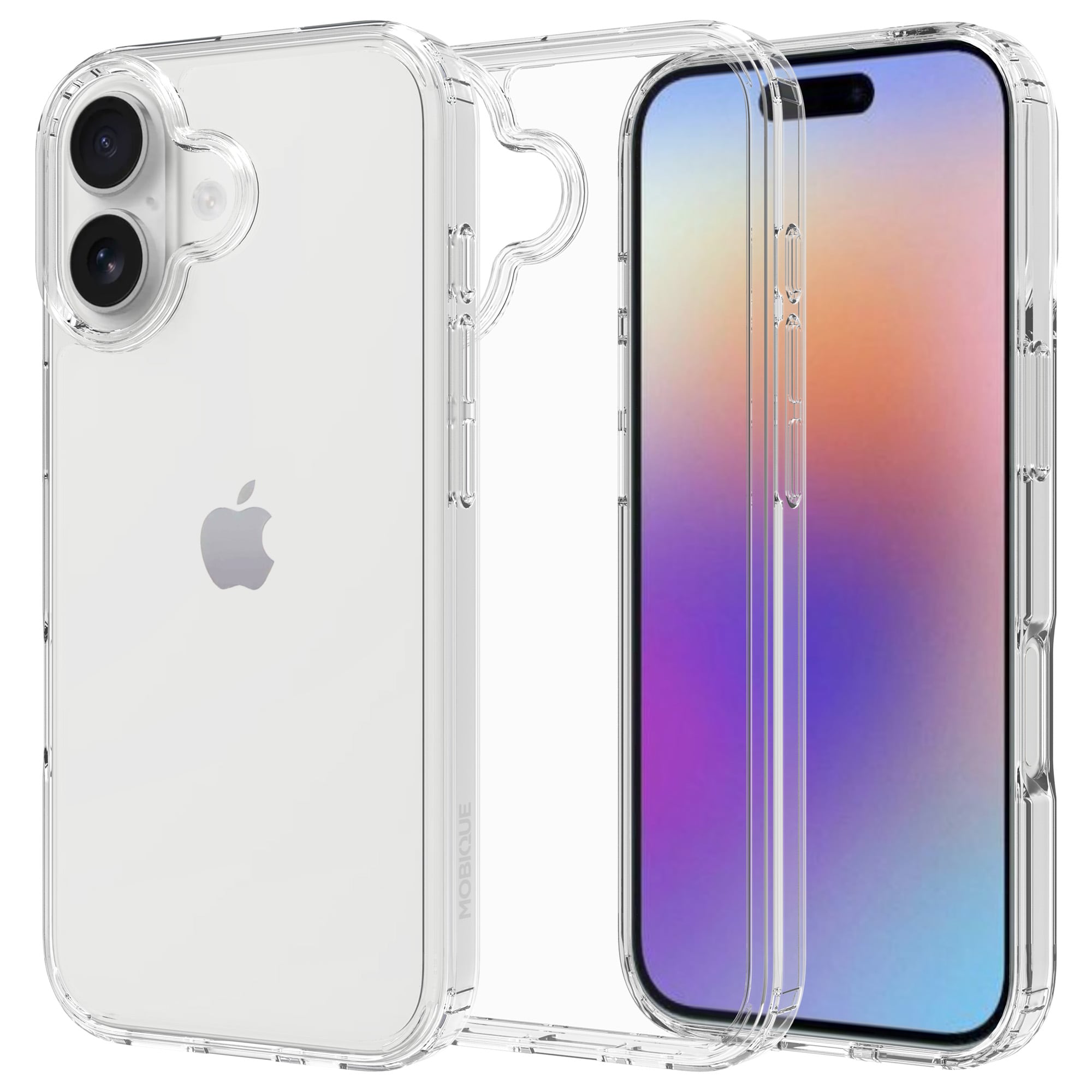 iPhone 17 Crystal Hybrid-deksel, Gjennomsiktig