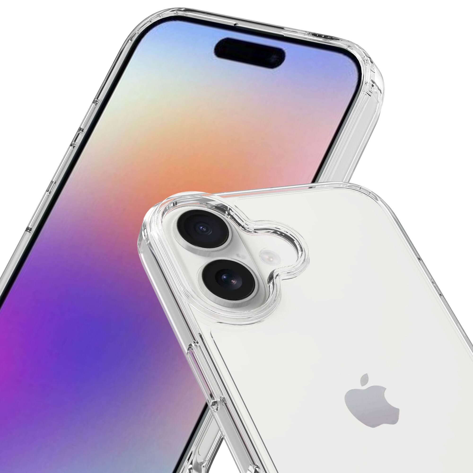 iPhone 17 Crystal Hybrid-deksel, Gjennomsiktig