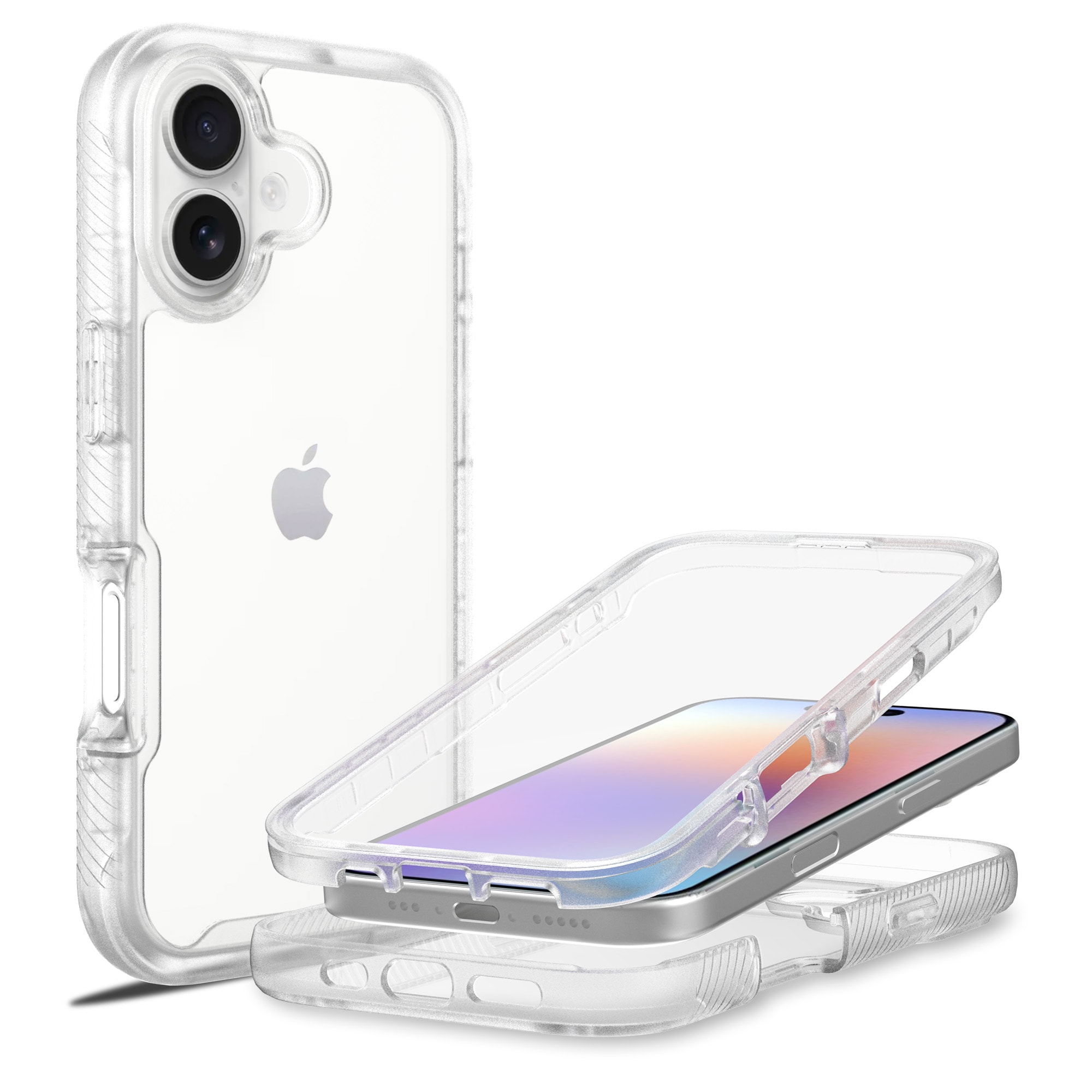 iPhone 17 Deksel Full Protection, Gjennomsiktig