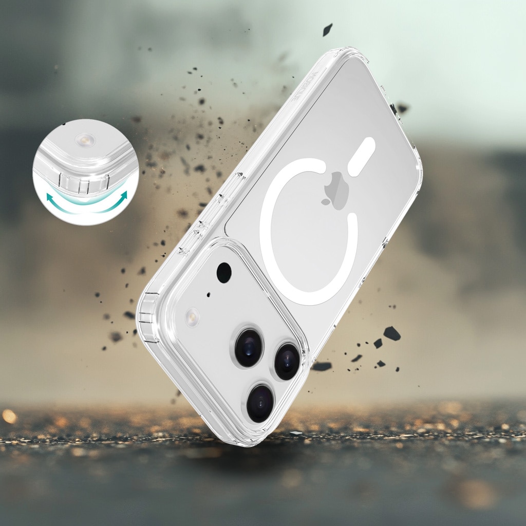 iPhone 17 Pro MagSafe Hybrid-deksel, Gjennomsiktig