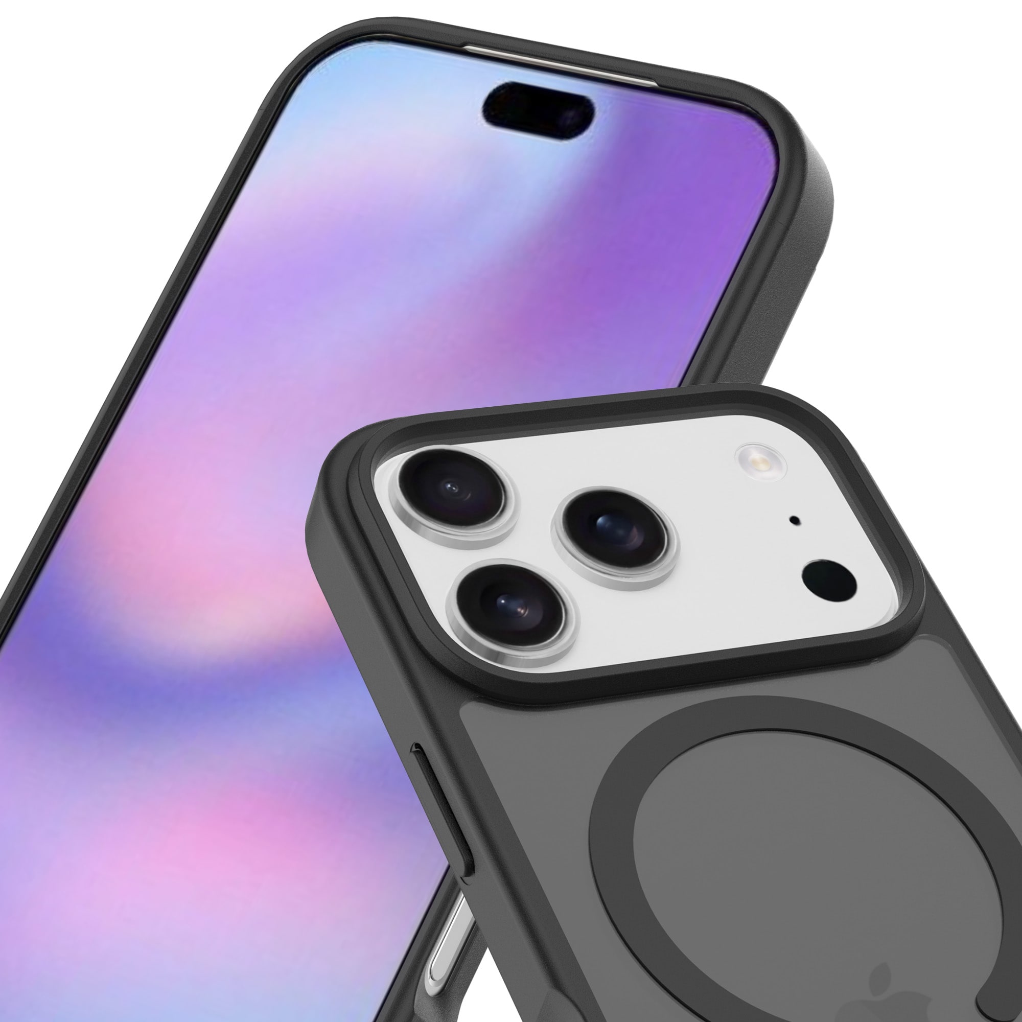 iPhone 17 Pro Hybrid-deksel Magnetisk, Frosted Black