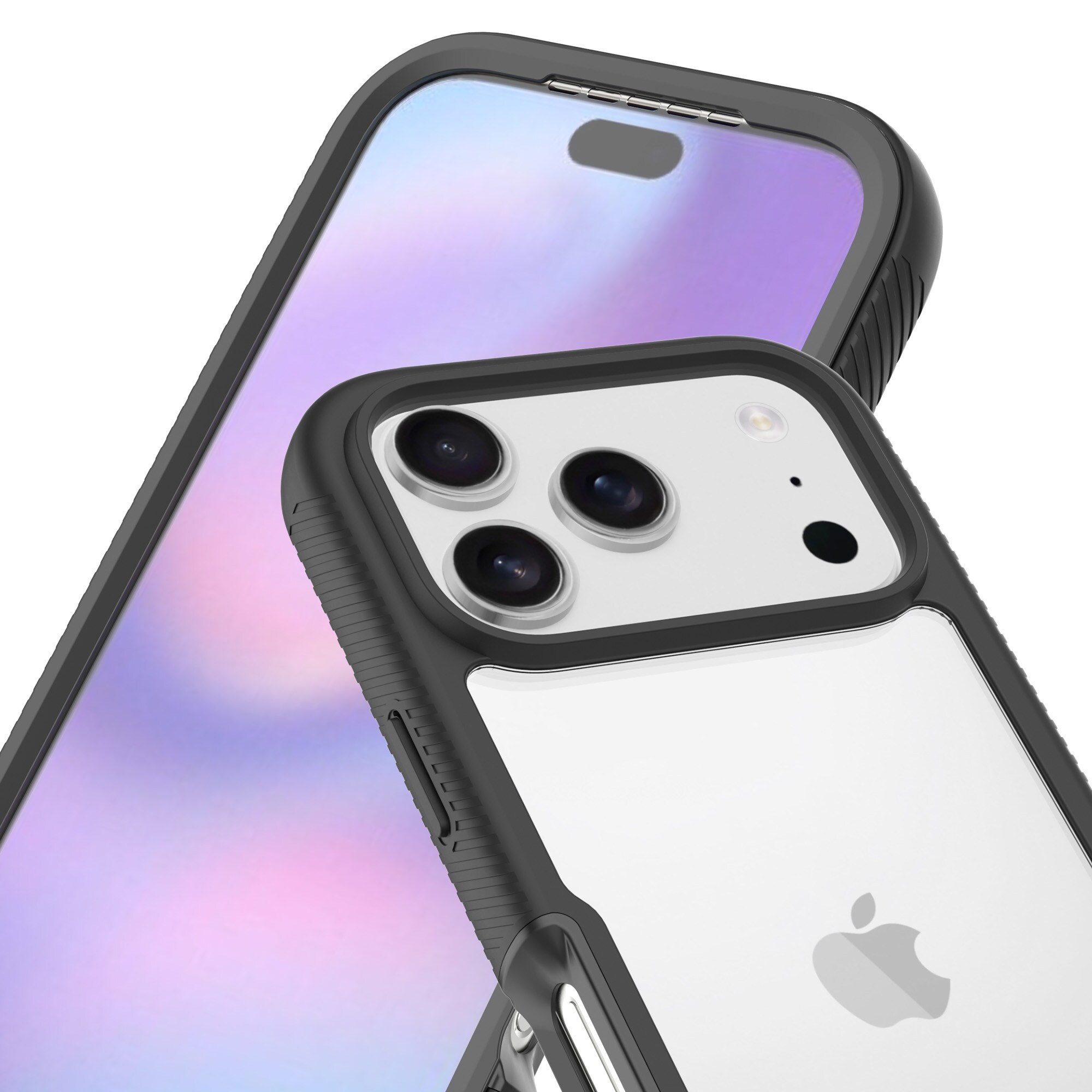 iPhone 17 Pro Max Deksel Full Protection, Svart/gjennomsiktig
