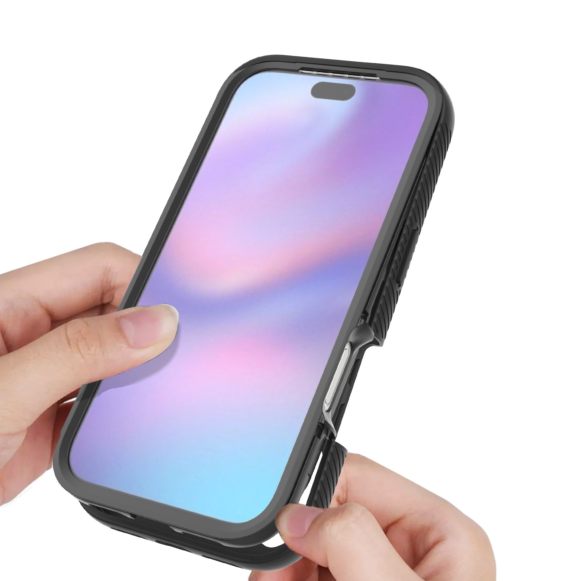 iPhone 17 Pro Max Deksel Full Protection, Svart/gjennomsiktig