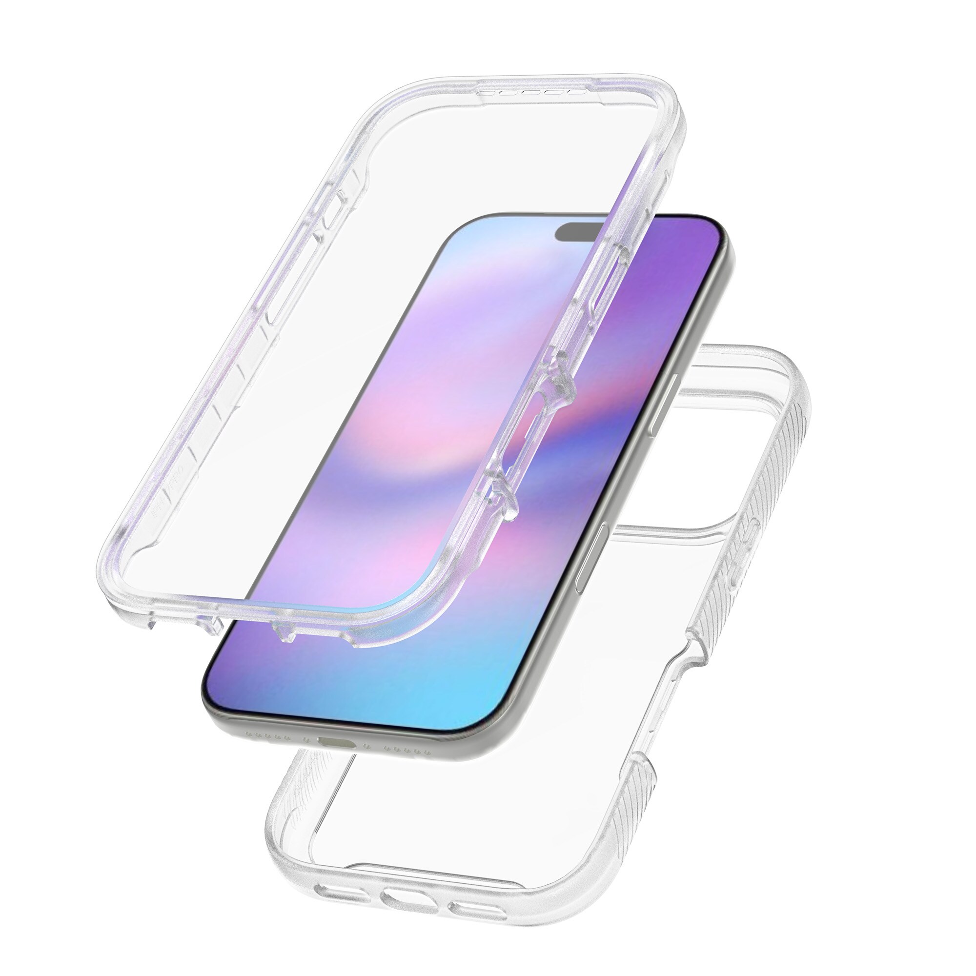 iPhone 17 Pro Max Deksel Full Protection, Gjennomsiktig