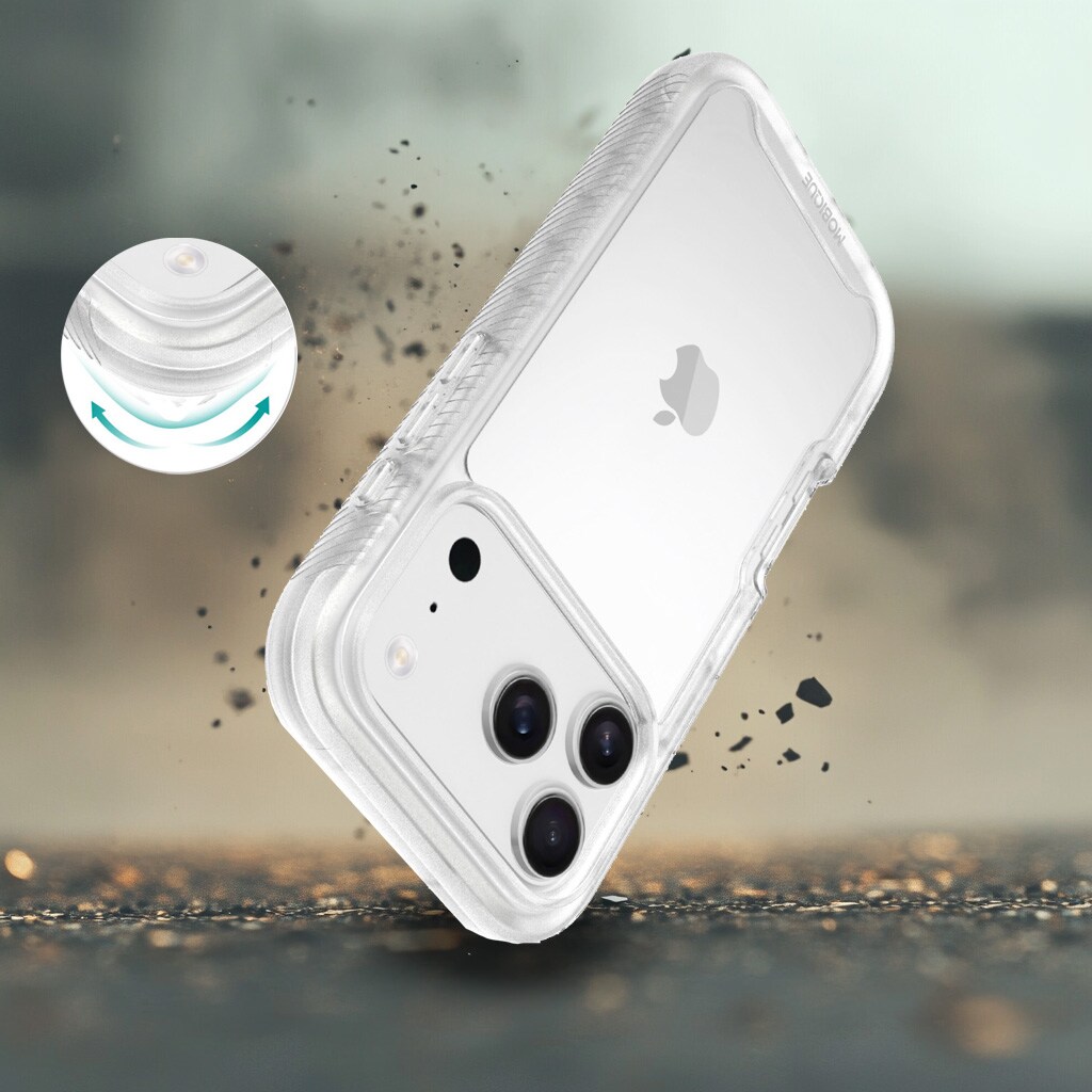 iPhone 17 Pro Max Deksel Full Protection, Gjennomsiktig
